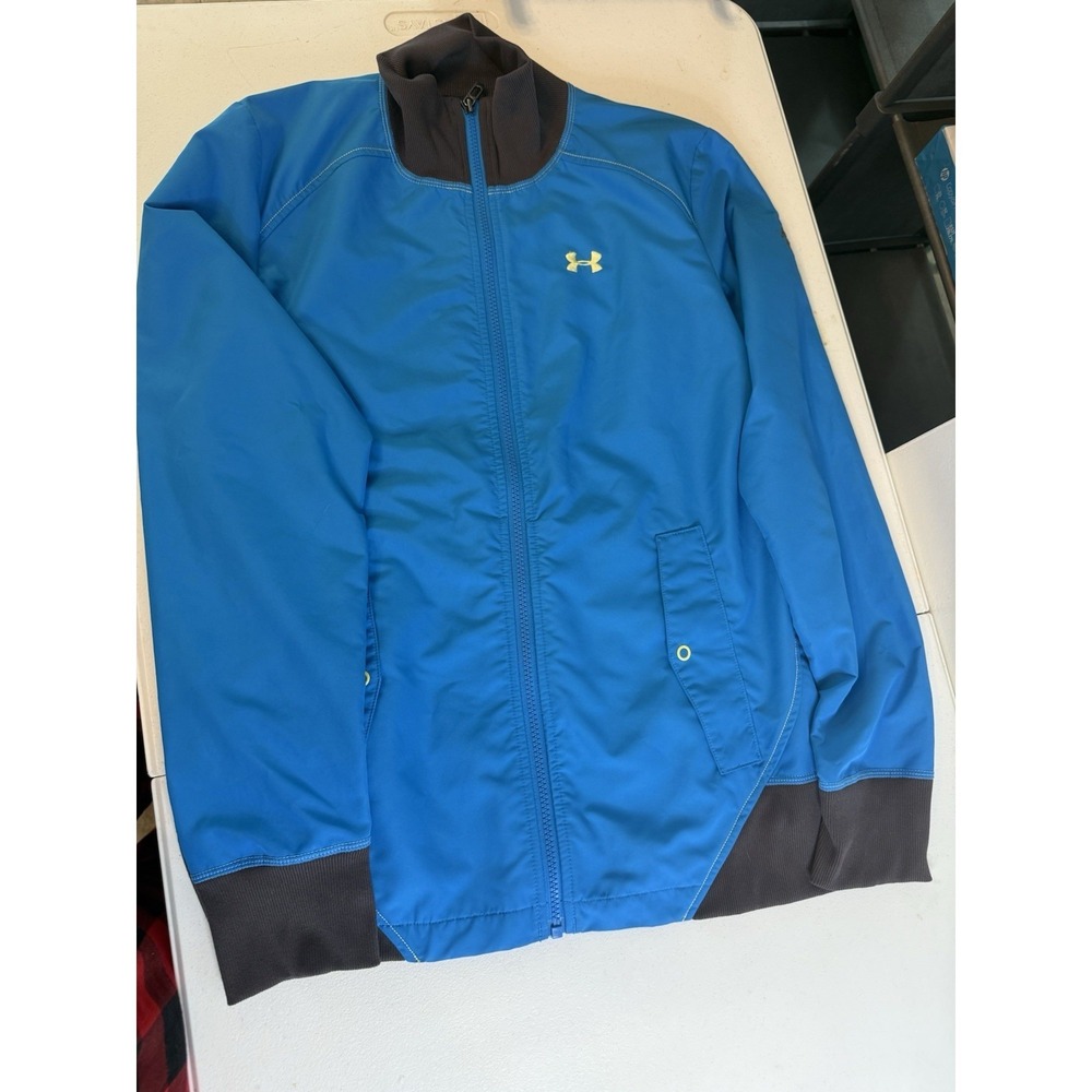 Under Armor Womens Jacket Blue Zip Up Polyester - Size M. Nice jacket